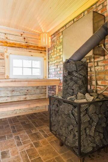 Фото номера Семейный номер с сауной Гостевой дом Bajāri - Sauna (Banya) г. Свенте 8