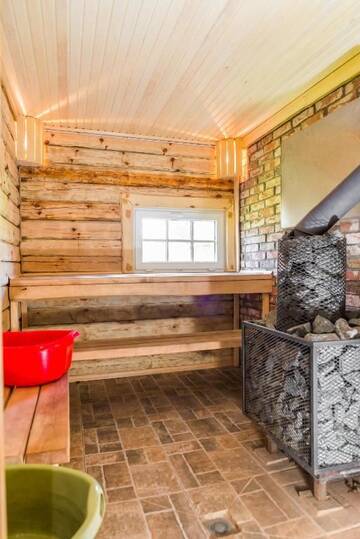 Фото номера Семейный номер с сауной Гостевой дом Bajāri - Sauna (Banya) г. Свенте 9